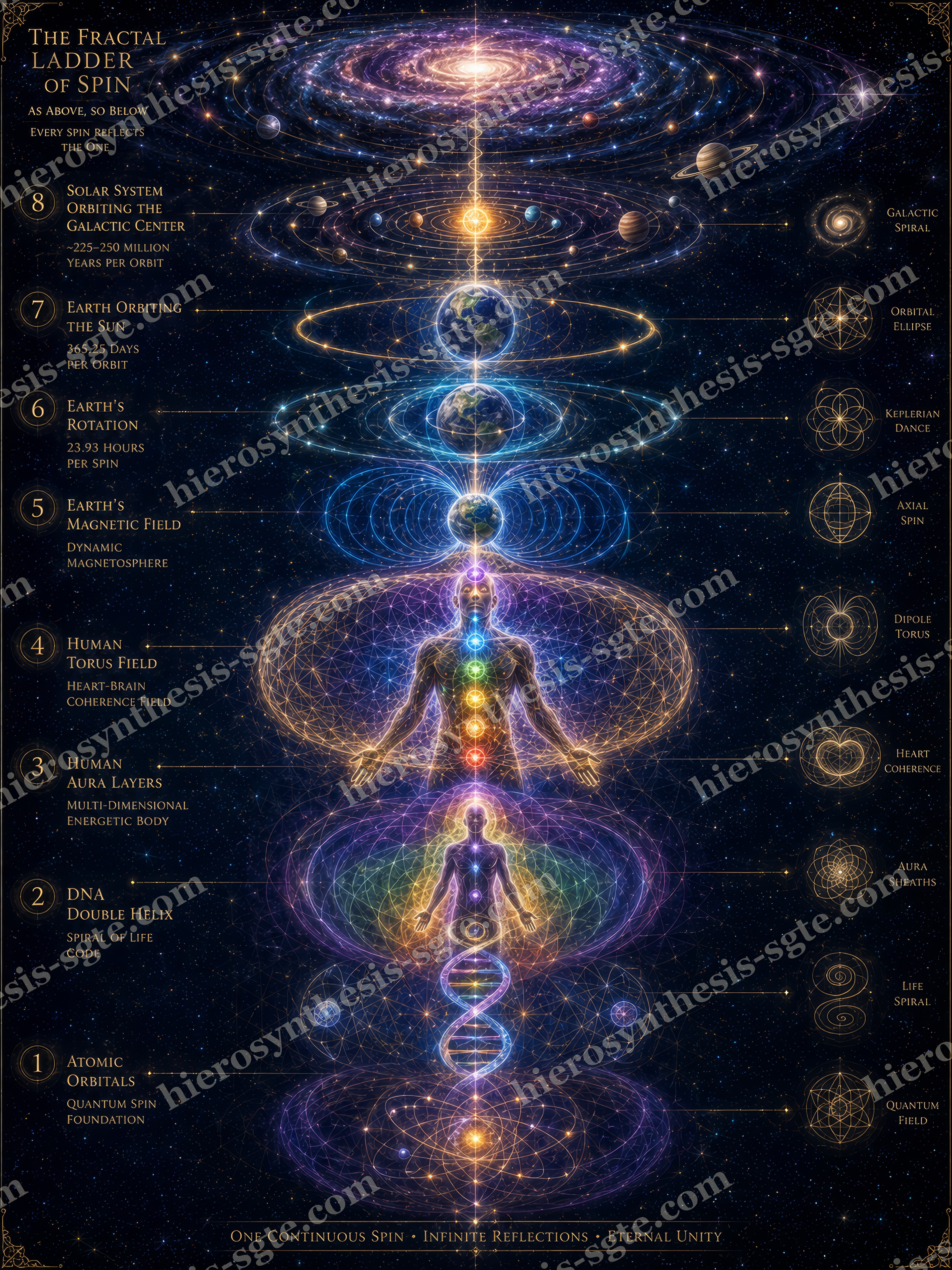Fractal Ladder Ascension Diagram