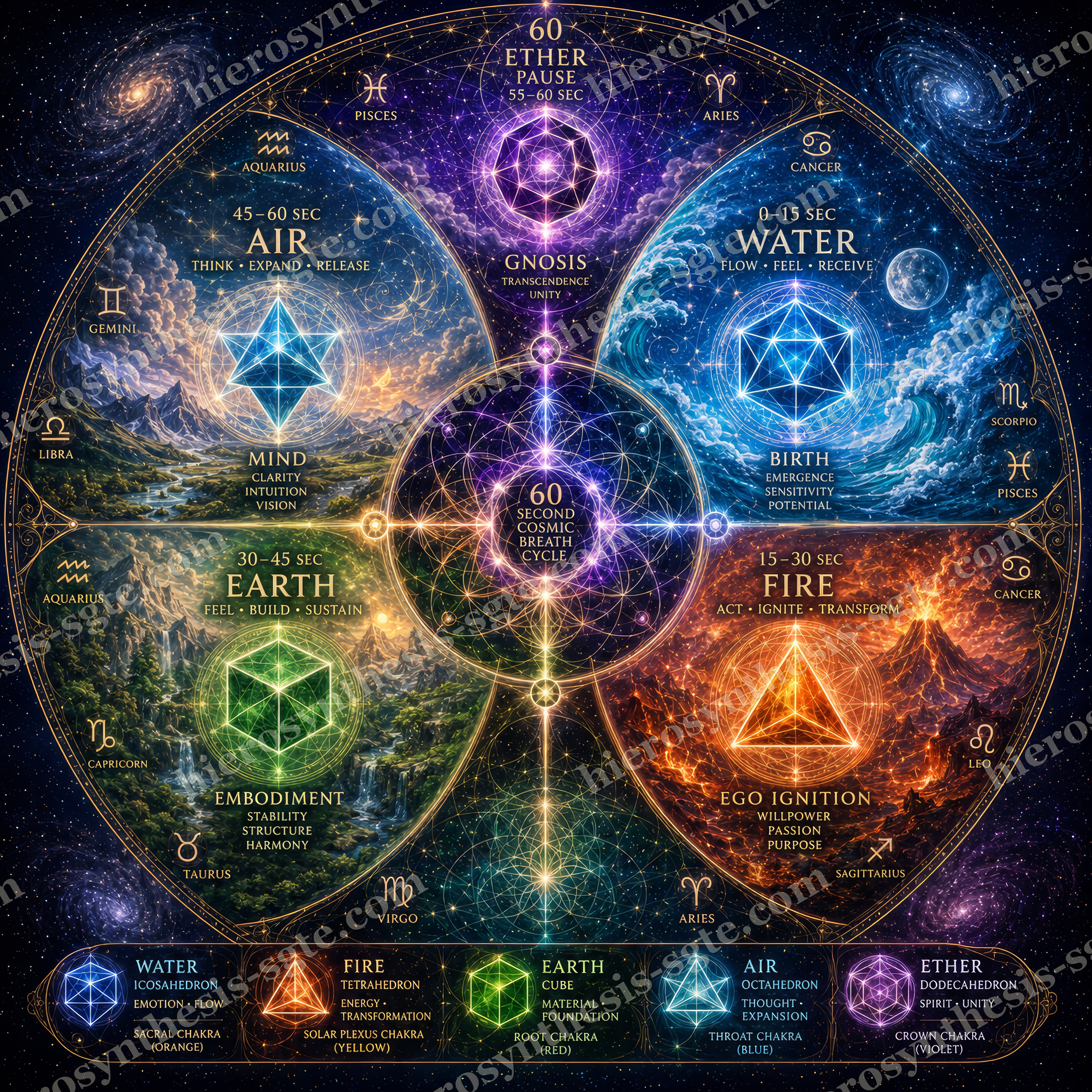 Five Elements Cosmic Spheres Chart