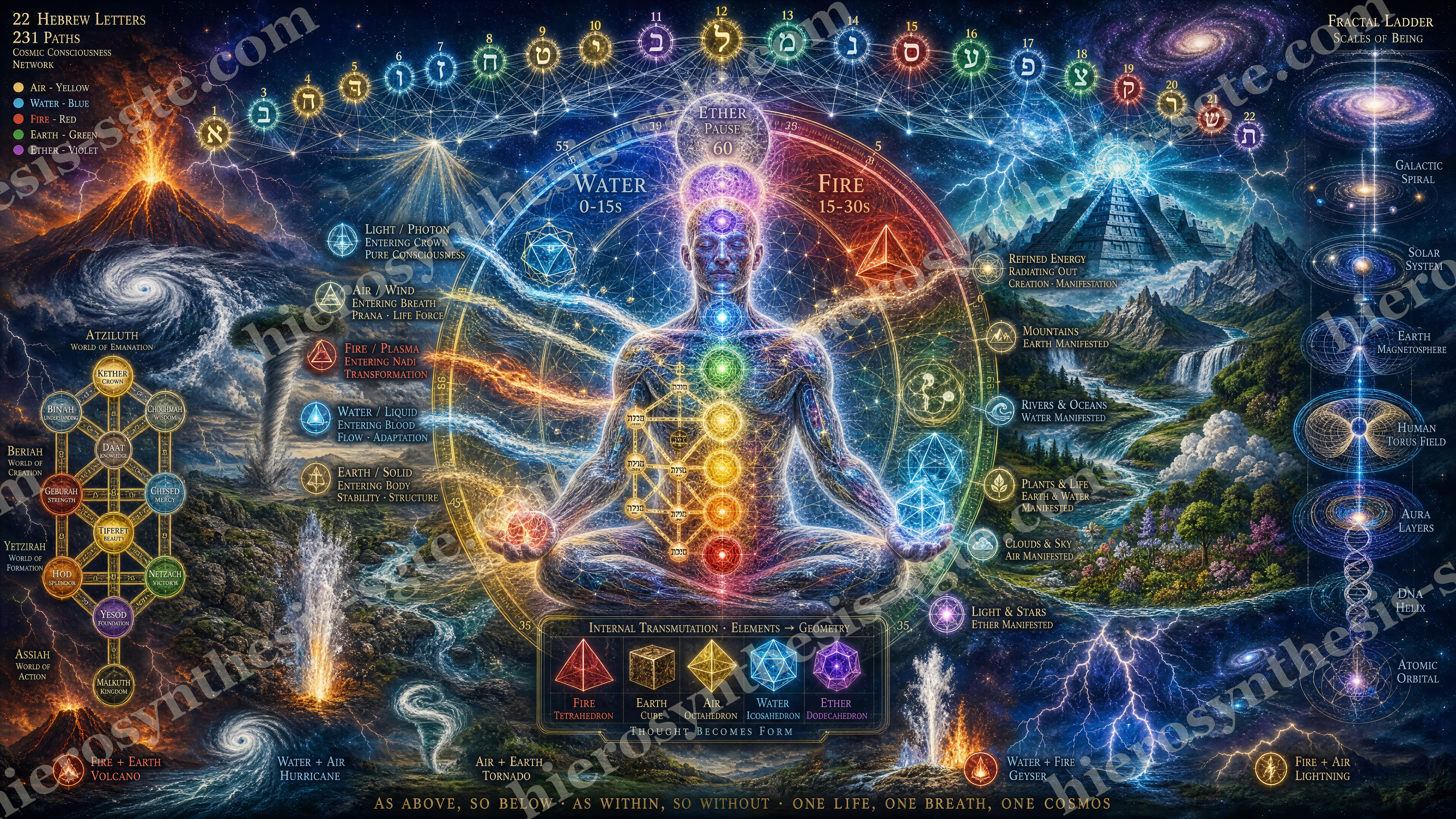 Elemental Chakra Meditation Landscape