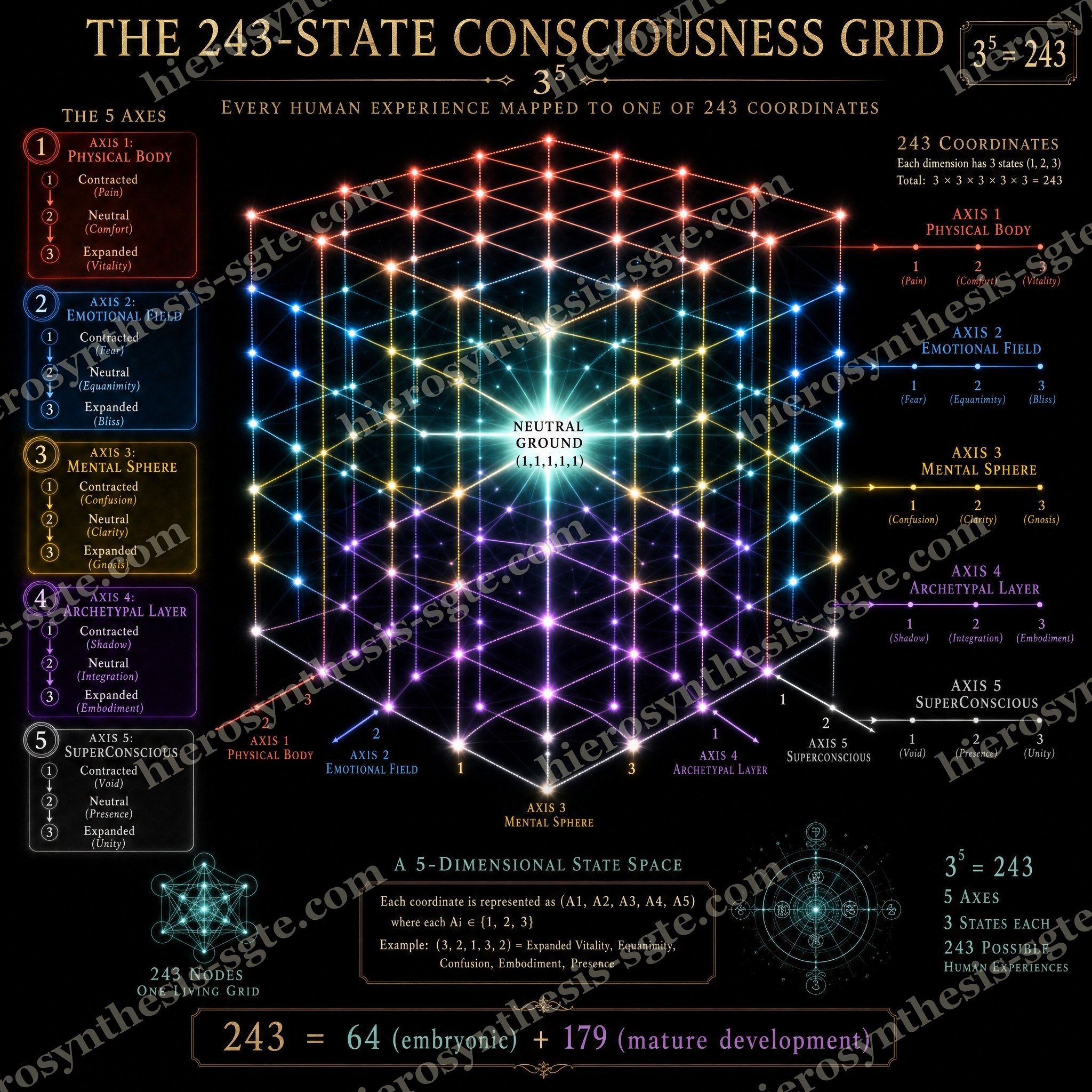243-State Consciousness Grid