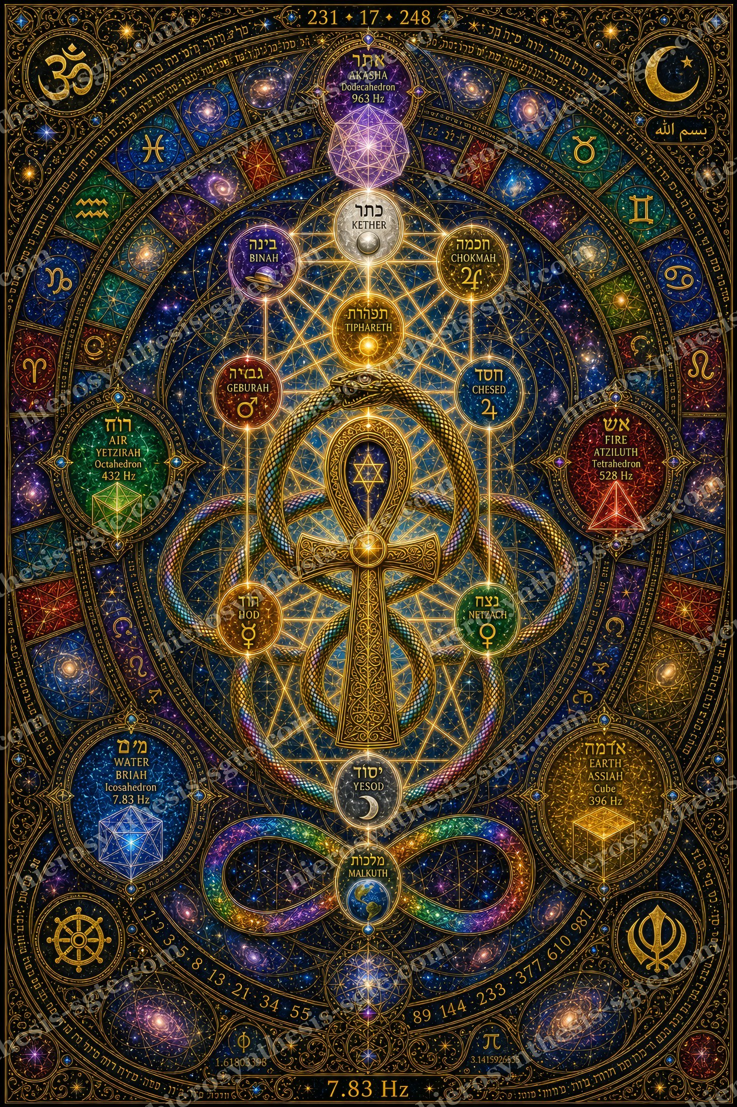 231 · 17 · 248: The Serpent Knot of the Tree