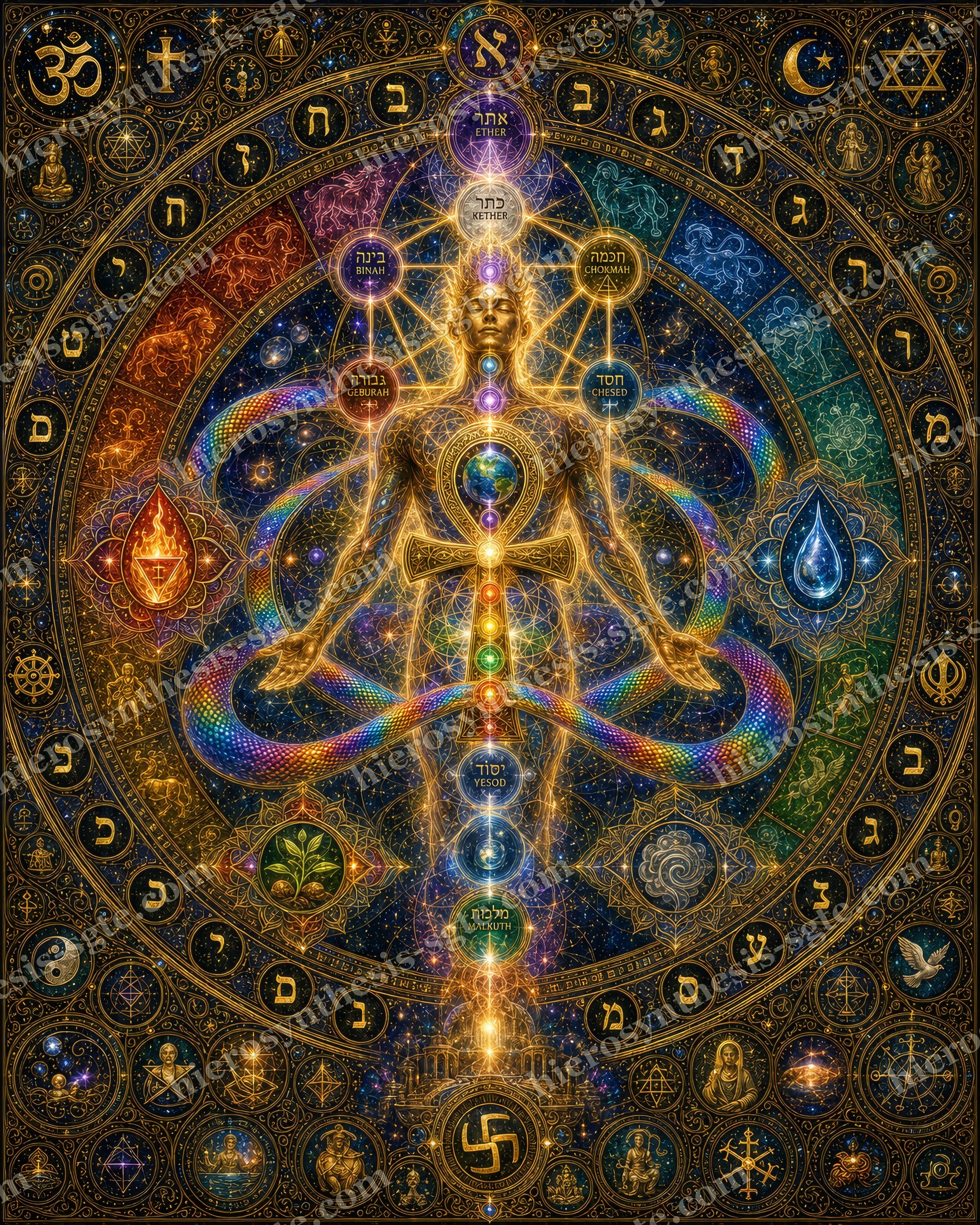The Golden Crowned One Bearing the Earth