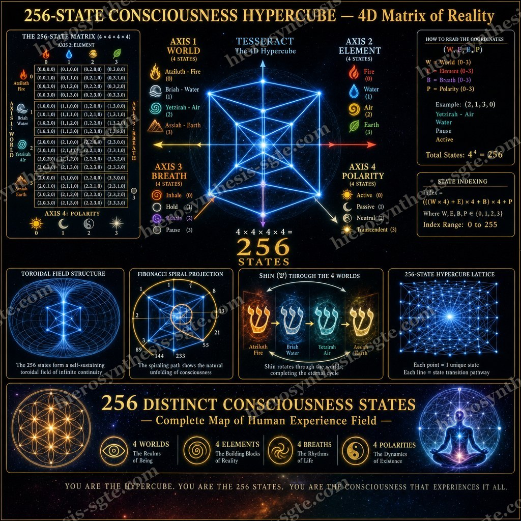 256-State Consciousness Hypercube