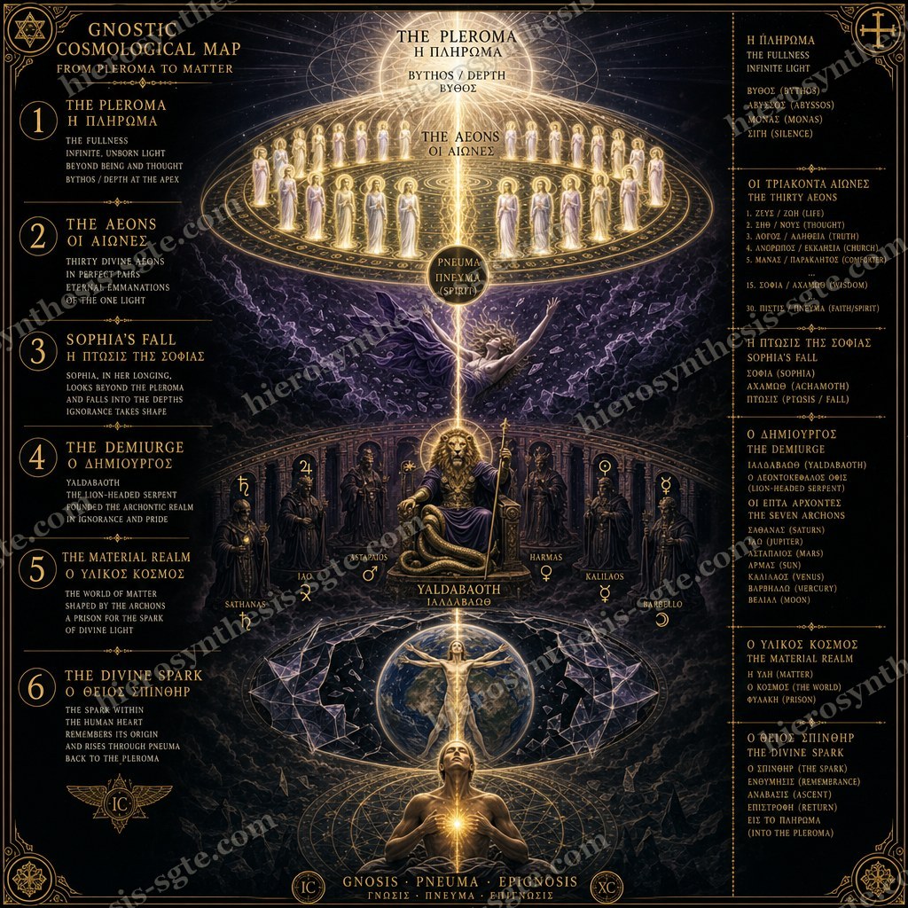 Gnostic Cosmological Map — The Fall and Return