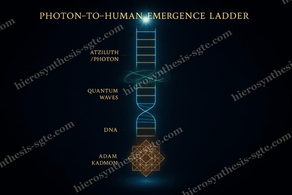 Photon human emergence ladder plate