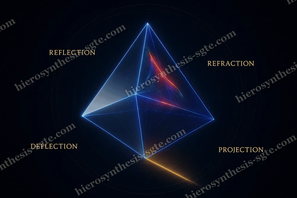 Tetrahedron light mind plate