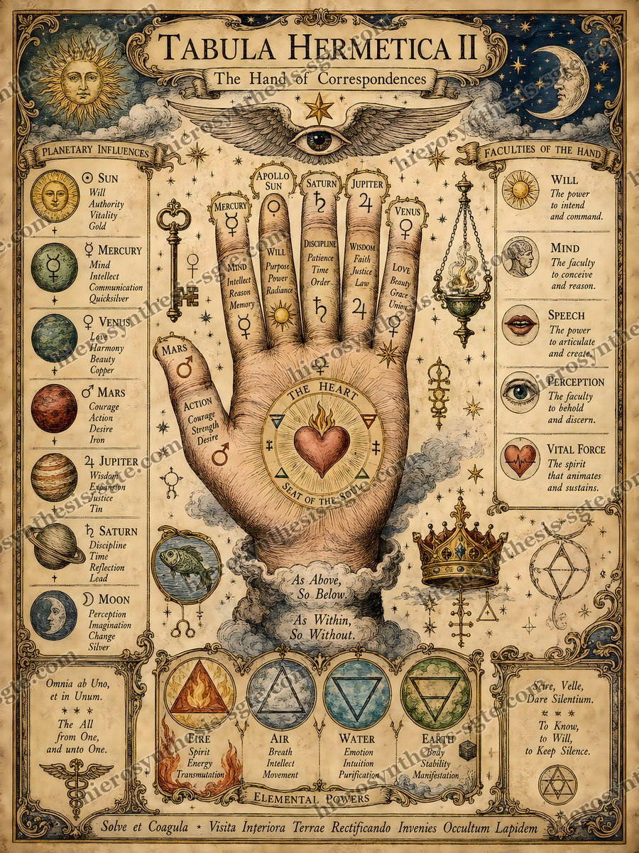 Tabula Hermetica II — The Hand of Correspondences